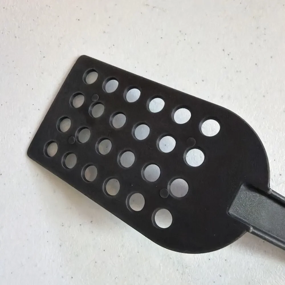 T-fal Black Nylon Spatula Circle Holes Lightweight Plastic Flipper Utensil 2